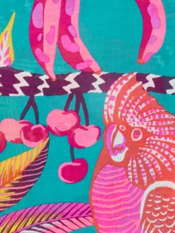 Inouitoosh – Schal aus Baumwolle mit Tropenprint