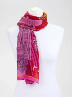 Inouitoosh – Schal aus Wolle mit Print in Multicolor