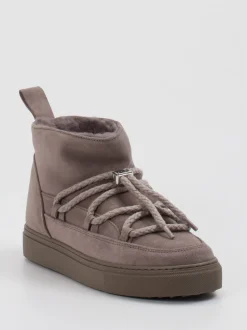 Inuikii – Stiefeletten aus Veloursleder taupe