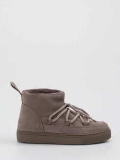 Inuikii – Stiefeletten aus Veloursleder taupe