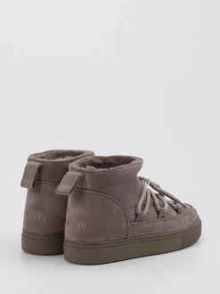 Inuikii – Stiefeletten aus Veloursleder taupe