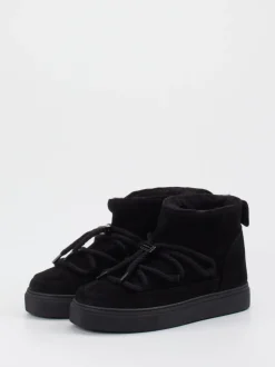 Inuikii – Stiefeletten aus Veloursleder Schwarz