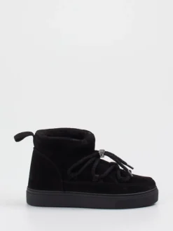Inuikii – Stiefeletten aus Veloursleder Schwarz