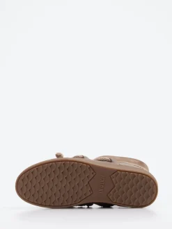 Inuikii – Stiefeletten aus Veloursleder in Taupe