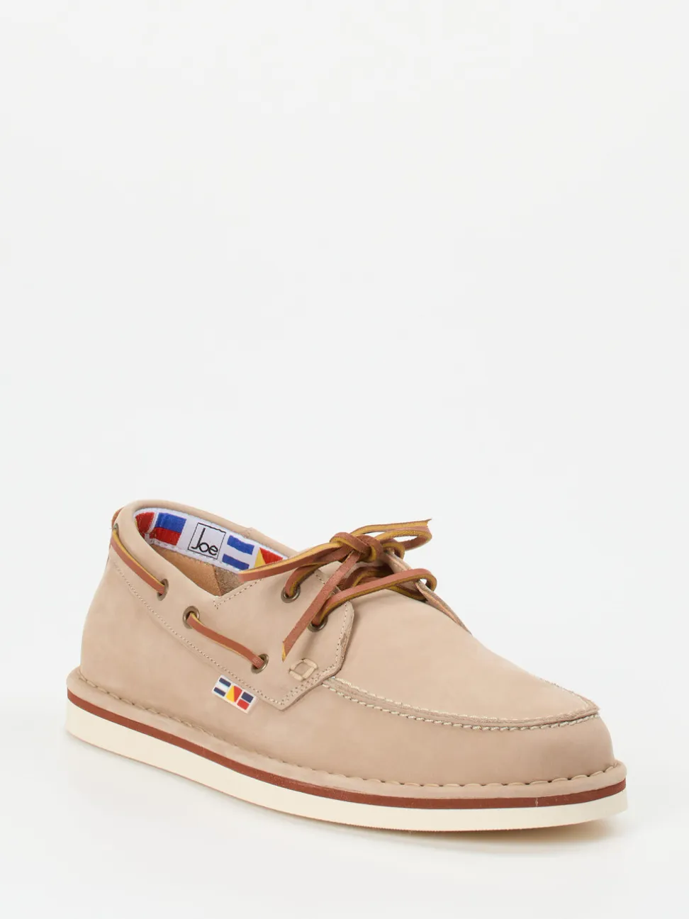 Joe – Bootsschuh aus Nubukleder in Beige