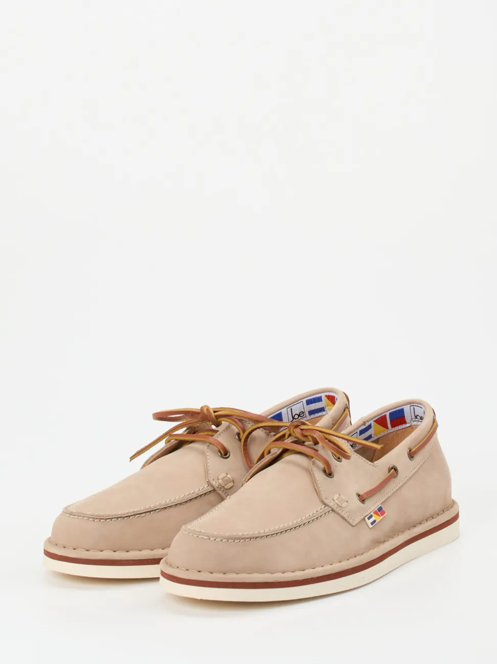 Joe – Bootsschuh aus Nubukleder in Beige
