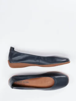 Josef Seibel – Ballerinas aus Kalbleder Dunkelblau