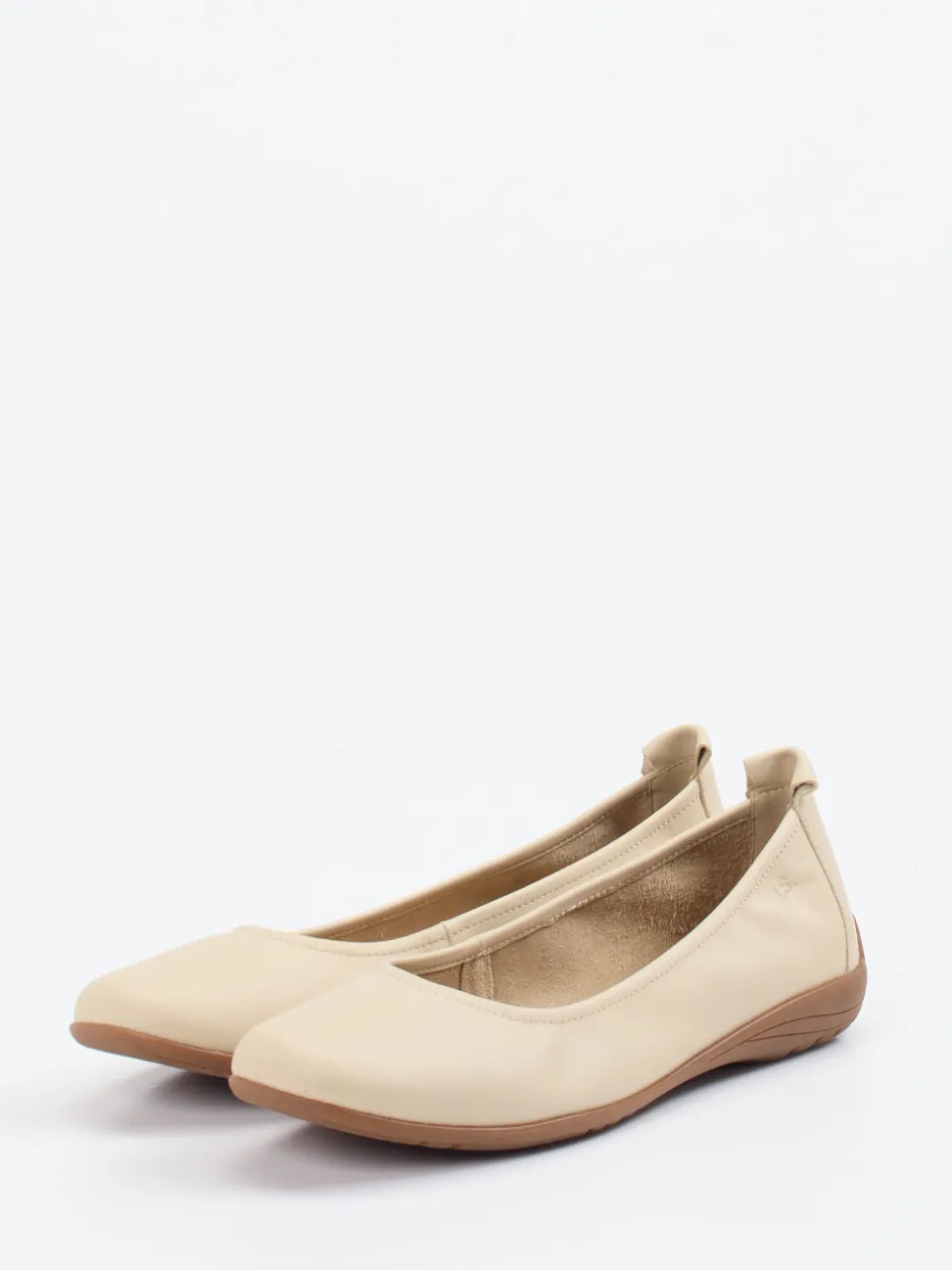 Josef Seibel – Ballerinas aus Kalbleder in Beige