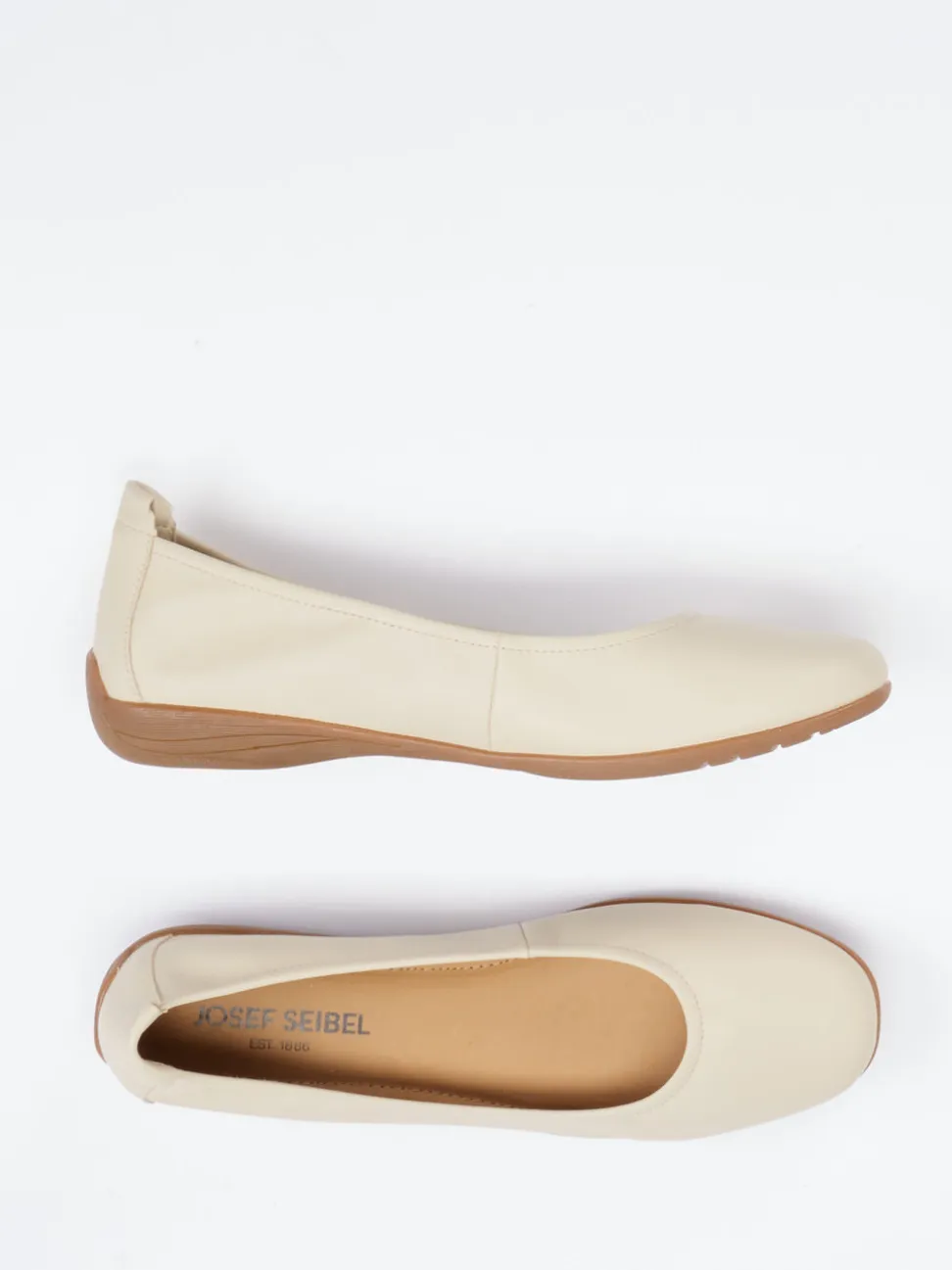 Josef Seibel – Ballerinas aus Kalbleder in Beige