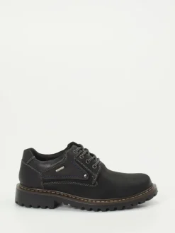 Josef Seibel – Derby Boots aus Nubukleder Schwarz