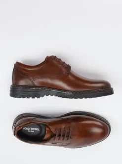 Josef Seibel – Derby-Schuhe aus Kalbleder braun