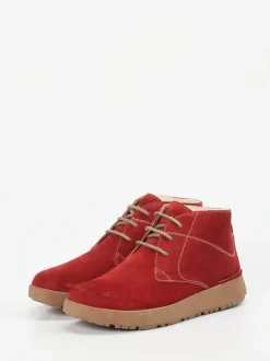 Josef Seibel – Desert Boots aus Veloursleder ziegelrot