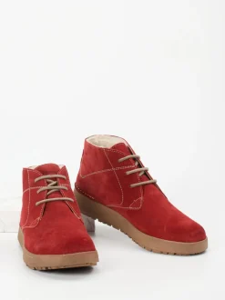 Josef Seibel – Desert Boots aus Veloursleder ziegelrot