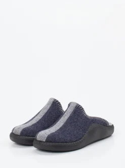 Josef Seibel – Filzpantoffel aus Filz in Dunkelblau