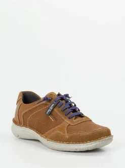 Josef Seibel – Freizeitsneaker aus geprägtem Leder Braun