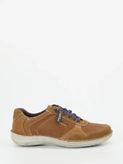 Josef Seibel – Freizeitsneaker aus geprägtem Leder Braun