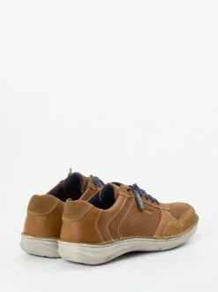 Josef Seibel – Freizeitsneaker aus geprägtem Leder Braun