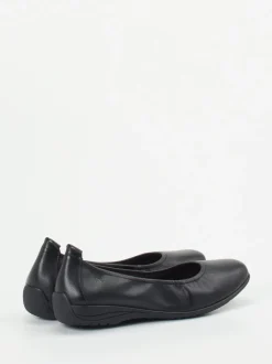 Josef Seibel – Komfort-Ballerinas aus Kalbleder Schwarz