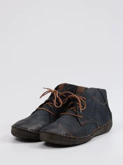 Josef Seibel – Komfort-Boots aus Nubukleder Dunkelblau