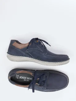Josef Seibel – Komfort-Halbschuh aus Nubukleder Blau