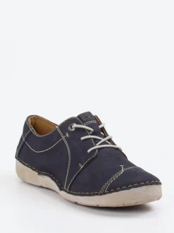 Josef Seibel – Komfort-Halbschuh aus Nubukleder Dunkelblau