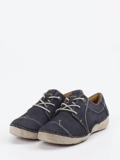Josef Seibel – Komfort-Halbschuh aus Nubukleder Dunkelblau