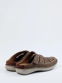 Josef Seibel – Komfort-Pantolette aus Nubukleder grau