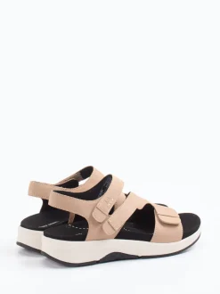 Josef Seibel – Komfortsandalen aus Nubukleder beige