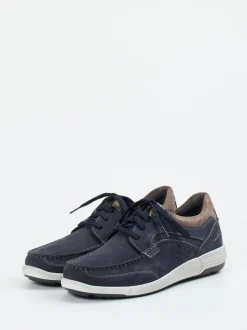 Josef Seibel – Komfort-Sneaker aus Nubukleder Dunkelblau