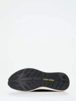 Josef Seibel – Komfort-Sneaker aus Mesh und Veloursleder Schwarz
