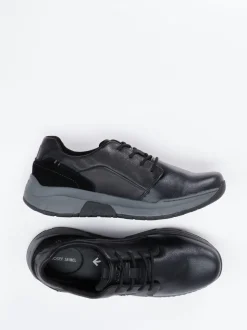 Josef Seibel – Komfort-Sneaker aus Kalbleder schwarz