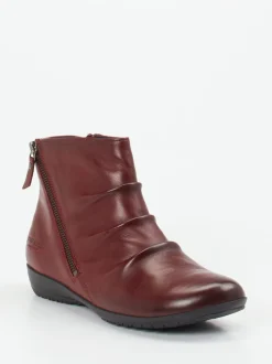 Josef Seibel – Komfort-Stiefelette aus Glattleder bordeauxrot