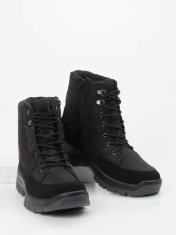 Josef Seibel – Outdoor-Boots aus Textil schwarz