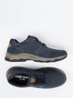 Josef Seibel – Outdoor-Schnürschuhe aus Nubukleder Blau