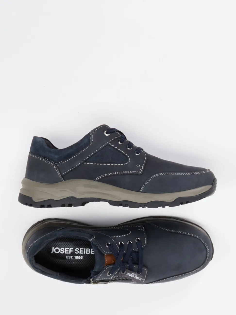 Josef Seibel – Outdoorschuh aus Nubukleder Dunkelblau