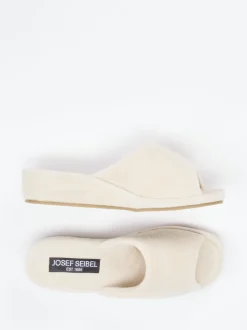 Josef Seibel – Pantolette aus Frottee in Beige
