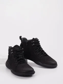 Josef Seibel – Schnürboots aus Veloursleder Schwarz