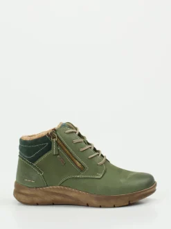 Josef Seibel – Schnürboots aus Veloursleder grün