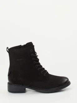 Josef Seibel – Schnür-Boots aus Nubukleder schwarz