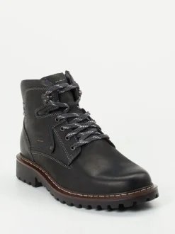 Josef Seibel – Schnürboots aus Fettleder Anthrazit