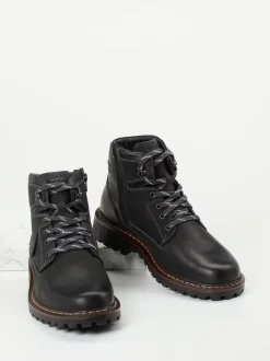 Josef Seibel – Schnürboots aus Fettleder Anthrazit