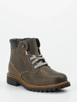 Josef Seibel – Schnürboots aus Nubukleder schlammgrün