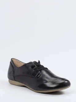 Josef Seibel – Schnürschuh aus Lammleder Schwarz