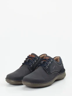 Josef Seibel – Schnürschuh aus Nubukleder blau