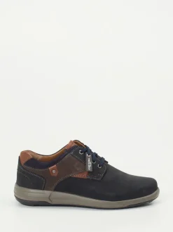 Josef Seibel – Schnürschuh aus Nubukleder Blau