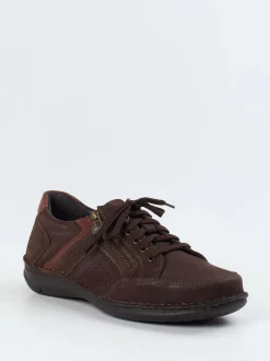 Josef Seibel – Schnürschuh aus Nubukleder Dunkelbraun