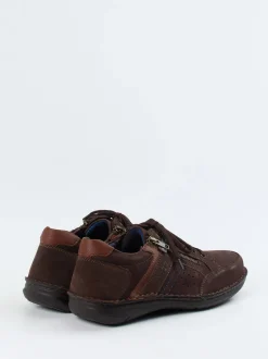 Josef Seibel – Schnürschuh aus Nubukleder Dunkelbraun