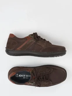 Josef Seibel – Schnürschuh aus Nubukleder Dunkelbraun
