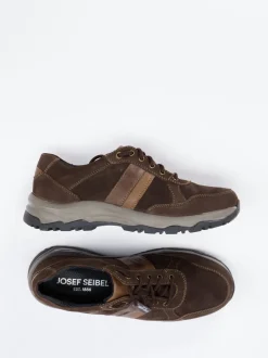 Josef Seibel – Schnürschuh aus Nubukleder braun