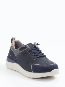 Josef Seibel – Schnürschuhe aus Nubukleder Dunkelblau